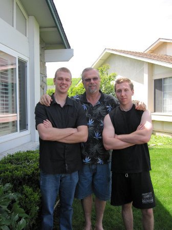 Me and my boys, Matt and Casey