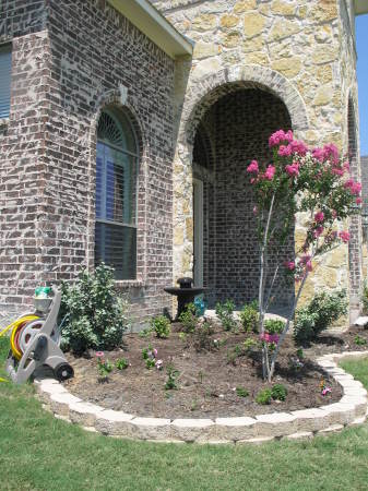 front flower garden