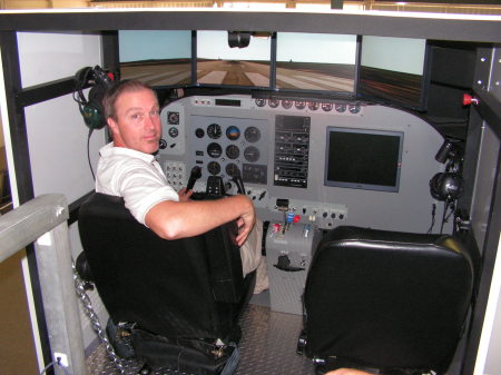 Paul in Cessna Caravan Simulator