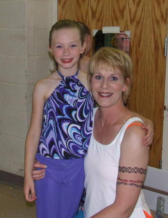 My girl and I at our recital!