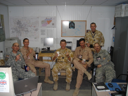 ISAF officers at Bagram