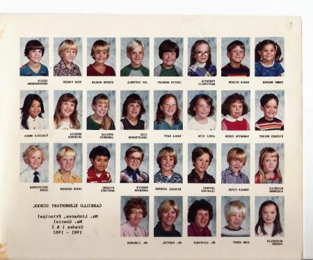 Cabrillo Elementary School   1981 - 1982