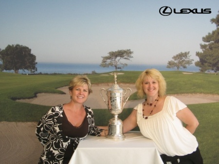 Lisa and Jacqui at 2008 U.S. Open