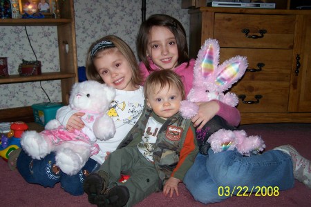 My kids.  Easter 2008