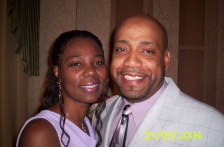 me and my hubby at a fundraiser