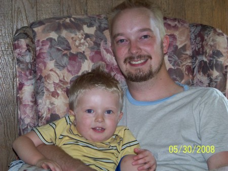 My son Adam & grandson Logan