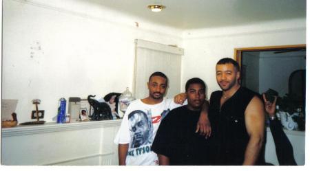 my brother brian, cousin marlon, me.