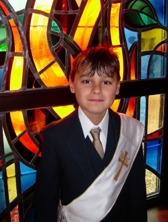 Our son Jordan, 1st Communion