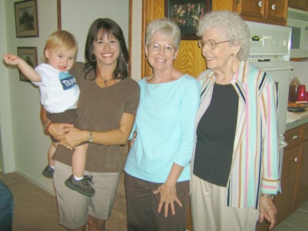 Landen & his Grandmas