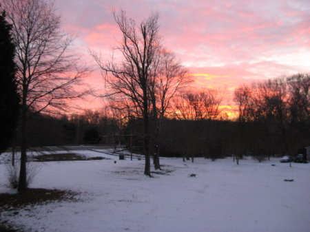 Sunrise in Nanjemoy in December 2010.