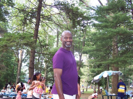 Hubby at the Park in Philly