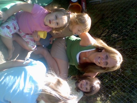 renae with daycare kids