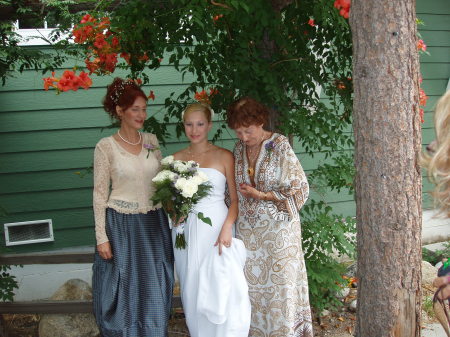 Three generations celebrate Em's wedding day