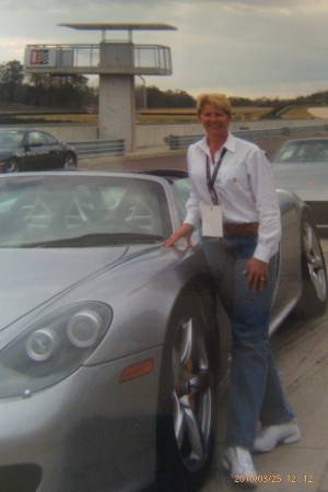 Lynn at Porsche driving experience in Alabama