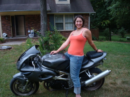 On my husbands bike playing 2008