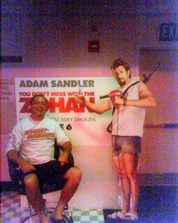 Kicking Zohan's ass