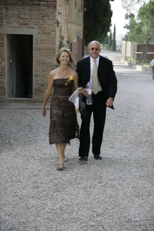 Suzanne and I at Blair's wedding in Italy