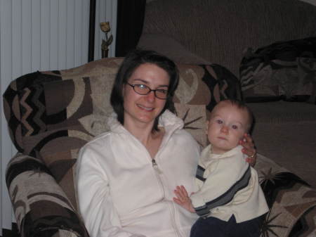 Daughter Jade and grandson Monty