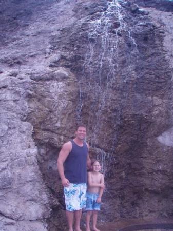 tyler and daddy waterfall