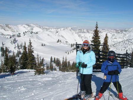 snow skiing in Utah - December 2007