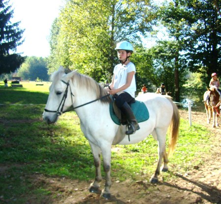 Julie riding King (sept 08 )