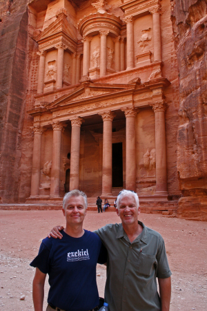 Mike and brother Tom at Petra 2007