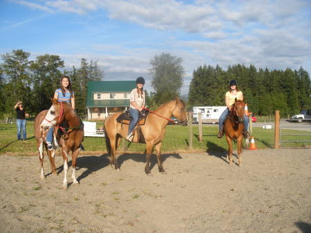 horse-back riding