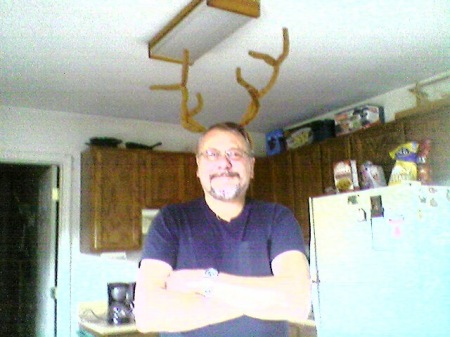 My "honey" with his antlers on.... :)!!