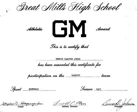 sport certificate