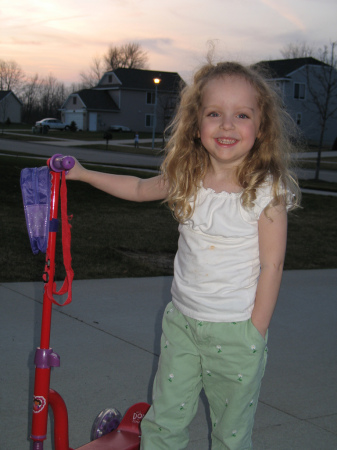 Hannah & her scooter