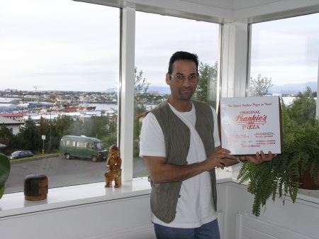 Frankie´s pizza box near North Pole!