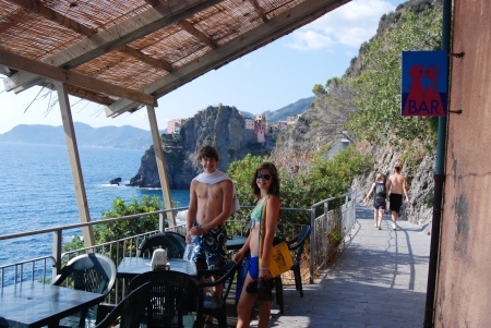 The kids in Cinque Terre - 2009