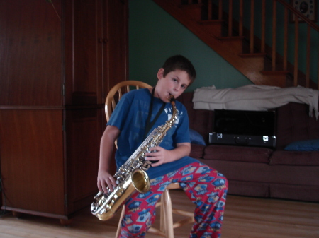 Colin - fall 2008 learning to play the sax....