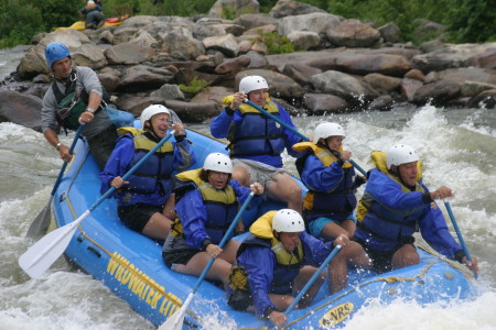 White water rafting Ocoee river July 2008