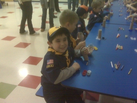 Dillon at Cubscouts!