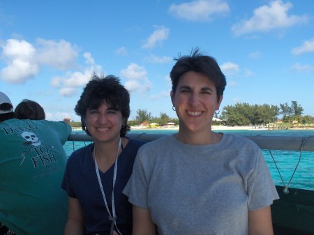 My sis & me on a boat on the Bahamas 01/2008