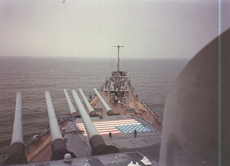 USS IOWA BB-61 at sea - March 1987