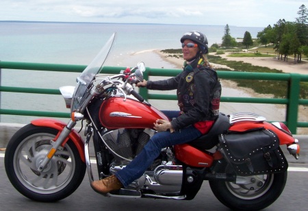 Riding the Mackinac Bridge, June 2010