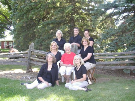 Mom and the 7 of us- July 2007
