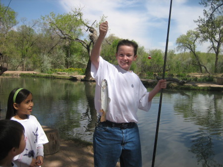 Anthony fishing