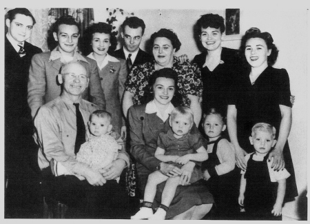 My Maternal Grandparents with family