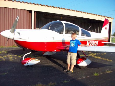 Ben with the plane