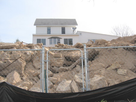 Small portion of the rock pile