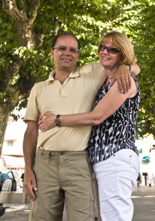 Keith and Sue, St Paul de Vence, France 2010