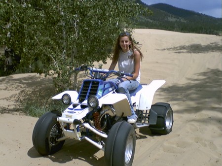 My Daughter Brandi on her Banshee