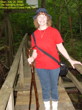 Me again, July 2008, the Swinging Bridge