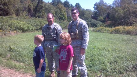 The guys came by to check with the Town Office