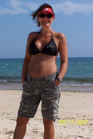 me on the beach in portugal