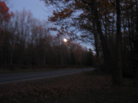 Harvet moon near camp