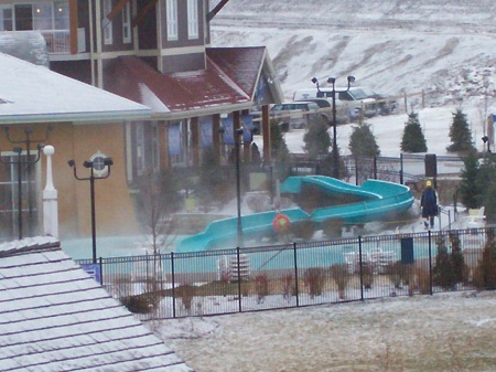 Outdoor water slide